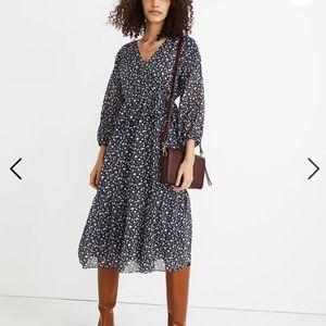 NWT Madewell Midi Floral Dress XL